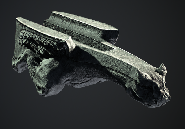 Waterspout Gargoyle Stonedragon Modelo 3D .c4d .max .obj .3ds .fbx .stl .blend 
