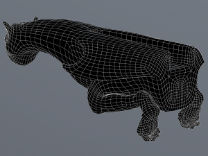 Waterspout Gargoyle Toon Bat Model 3D