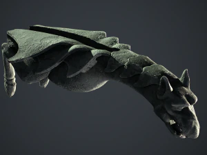 Tromba marina gárgola cayó monte Modelo 3D