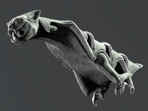 Waterspout Gargoyle Vrykolakas 3D Model
