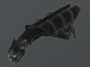 Waterspout Gargoyle Vrykolakas 3D Model