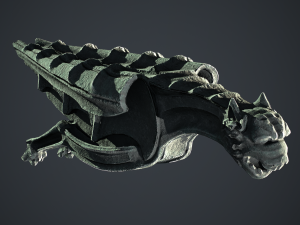 Waterspout Gargoyle Pteropanther 3D Model