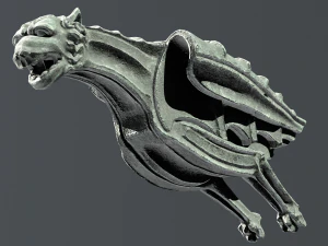 Waterspout Gargoyle Pteropanther 3D Model