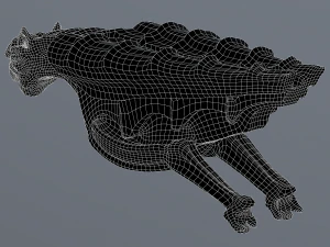 Waterspout Gargoyle Pteropanther 3D Model