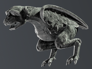 Waterspout Gargoyle Simargl 3D Model