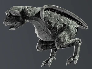 Waterspout Gargoyle Simargl 3D Model