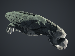 Waterspout Gargoyle Owl Parrot Modelo 3D