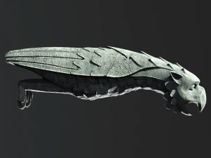 Waterspout Gargoyle Owl Parrot 3D Model