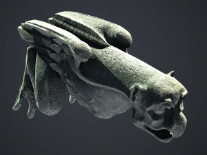 Tromba marina gárgola arpía Modelo 3D