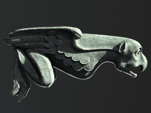 Waterspout Gargoyle Harpy 3D Model