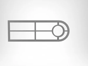 Окно Лин 3D Модель