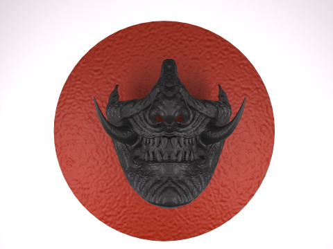 Oni Demon Mask 3D 打印模型