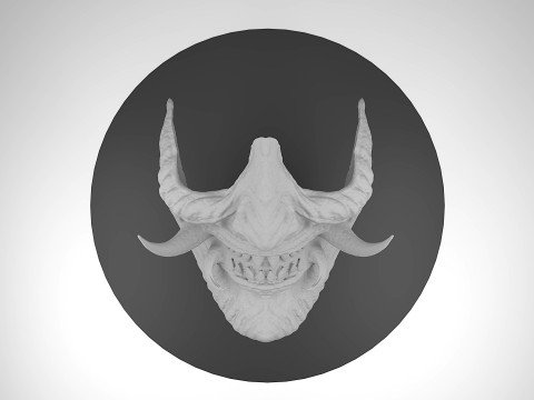 Oni Demon Mask 3D 打印模型