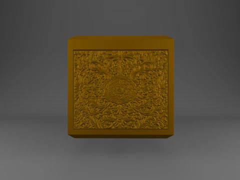 Artistic Pattern Storage Box 3D Print Model