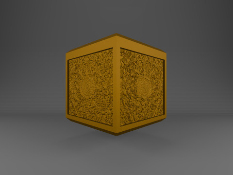 Artistic Pattern Storage Box 3D प्रिंट मॉडल