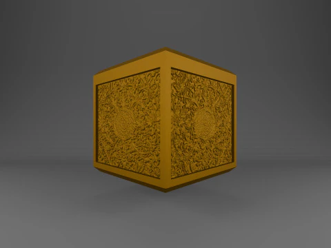 Artistic Pattern Storage Box 3D Print Model