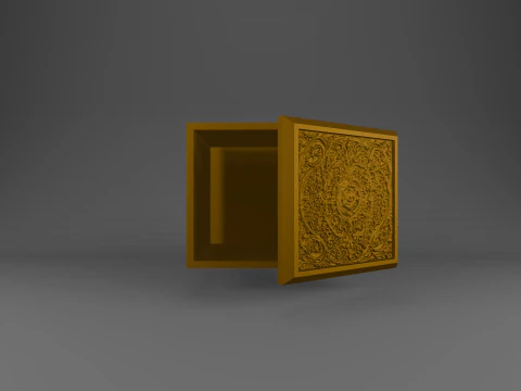 Artistic Pattern Storage Box 3D Print Model