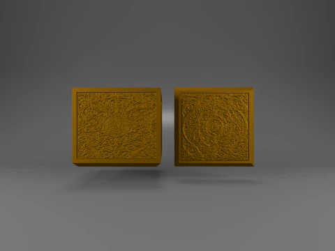 Artistic Pattern Storage Box 3D Print Model