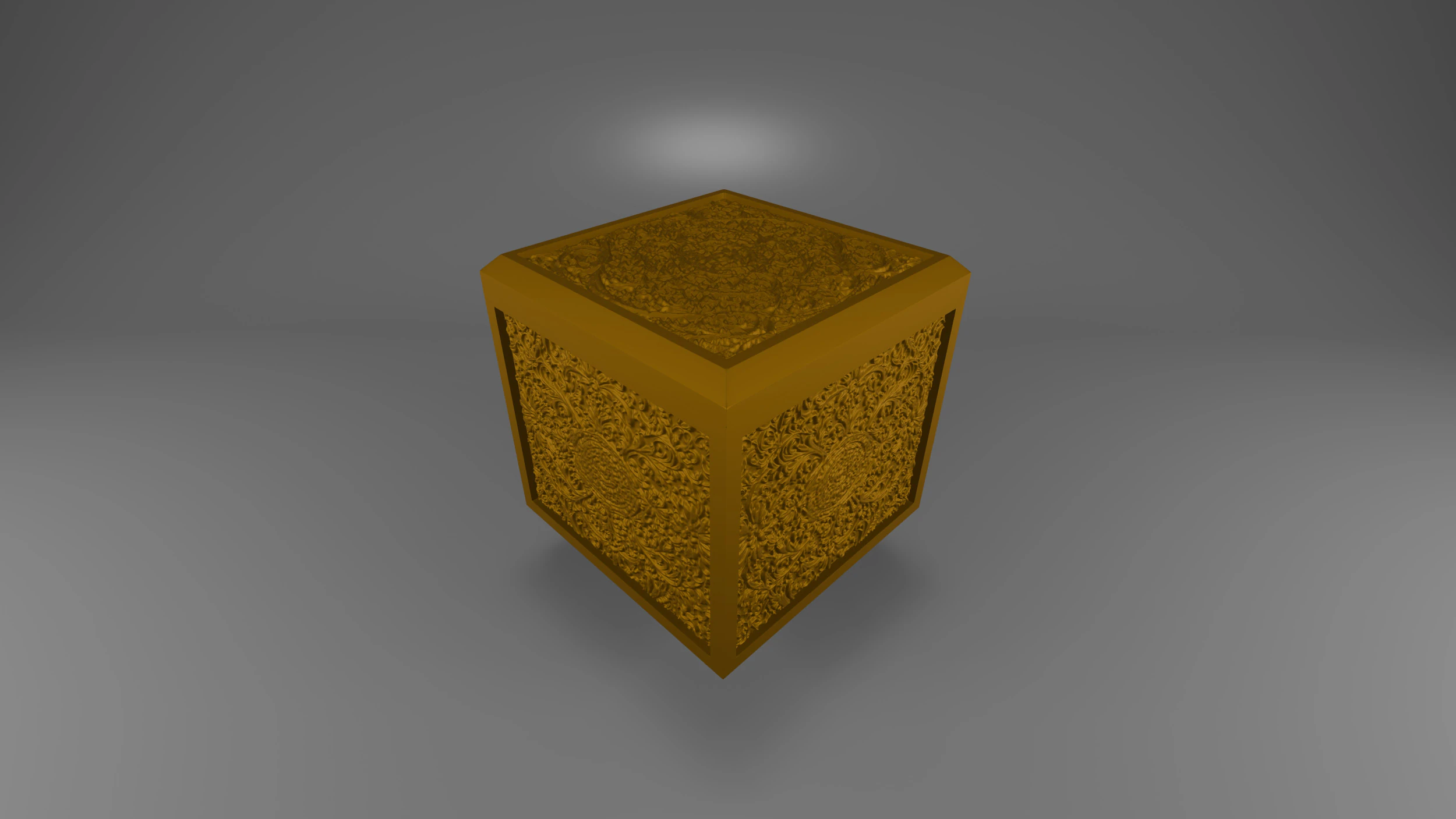 Artistic Pattern Storage Box 3D Print Model .c4d .max .obj .3ds .fbx .stl .blend 