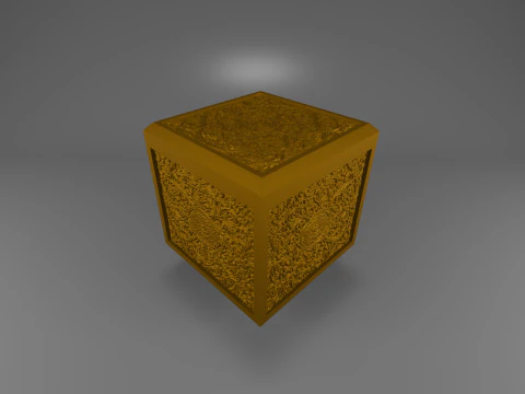 Caixa de armazenamento de padrões artísticos Modelo de Impressão 3D