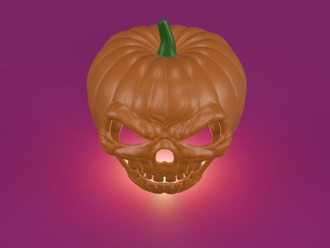 Halloween Pumpkin Skull 3D प्रिंट मॉडल
