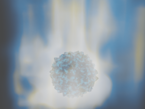 Sphere on fire with animation 3Dモデル