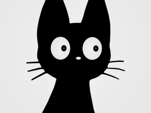 Gato preto Modelo 3D