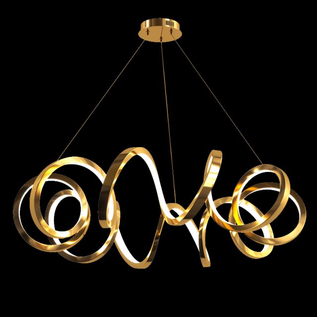 Chandelier Marcela 3D Model .c4d .max .obj .3ds .fbx .stl .blend 