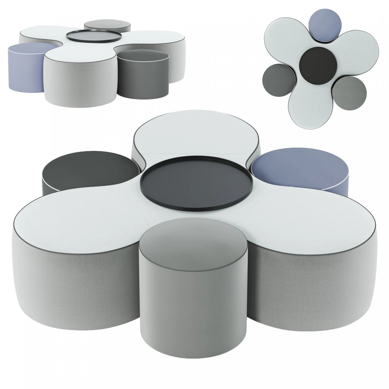 Soprar pufe Modelo 3D .c4d .max .obj .3ds .fbx .stl .blend 