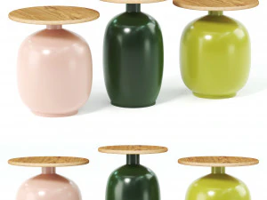 Blow Beistelltisch-Set von Gloster 3D Modell