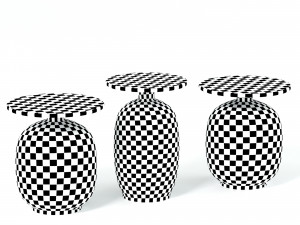 Blow side table set by gloster 3D Model