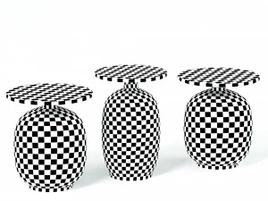 Blow side table set by gloster 3D Model