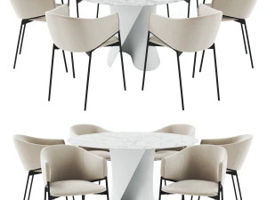 엘리자체어앤스테이블 3D 모델