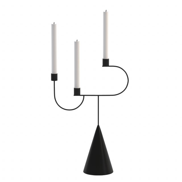 Avant Candelabra 3D 모델 .c4d .max .obj .3ds .fbx .stl .blend 