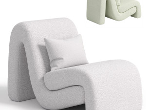 Curve Armchair 3D Модель