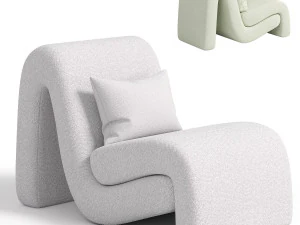 Poltrona Curva Modelo 3D