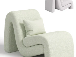 Curve Armchair 3D Model
