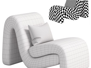 Curve Armchair 3D 모델