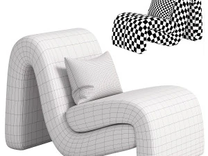Curve Armchair 3D Model