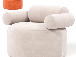 Armchair Atrani 3D-Modell