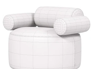 Armchair Atrani 3D Model