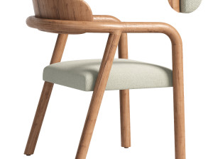 Elvia Dining Chair 3D Model