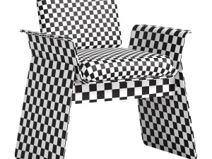 Base bend armchair 3D Модель