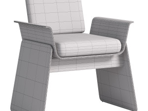 Base bend armchair 3D Модель