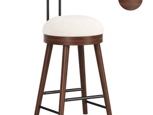 Plaza Counter Stool Model 3D