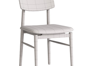 Scandinavian Dining Chair 3D मॉडल