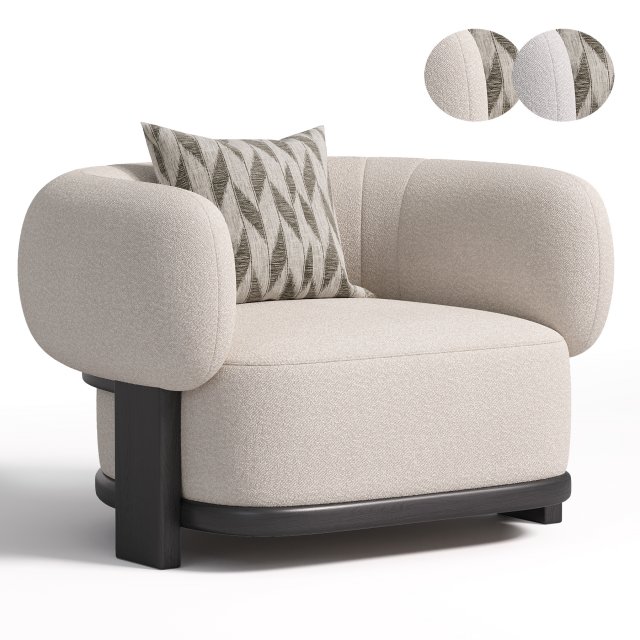 AZURE ONE SEAT SOFA Modelo 3D .c4d .max .obj .3ds .fbx .stl .blend 