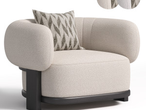 AZURE ONE SEAT SOFA 3D Model