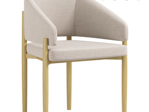 Chair with armrests Nemo 3D Model