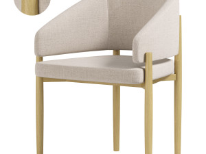 Chair with armrests Nemo Modelo 3D